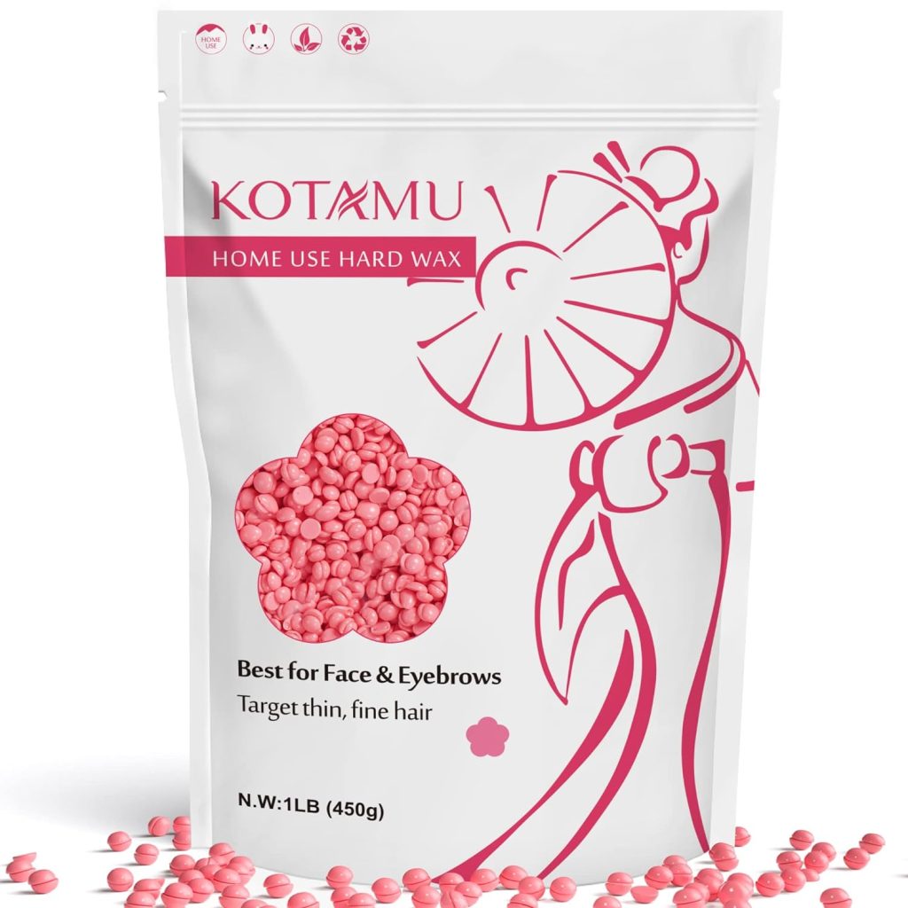 KOTAMU pink waxing beads for eyebrow and facial hair - View 3